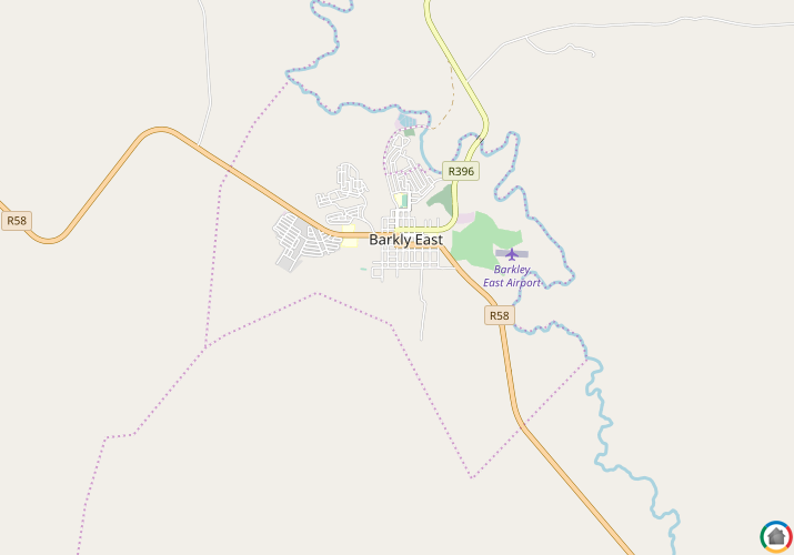Map location of Barkly East